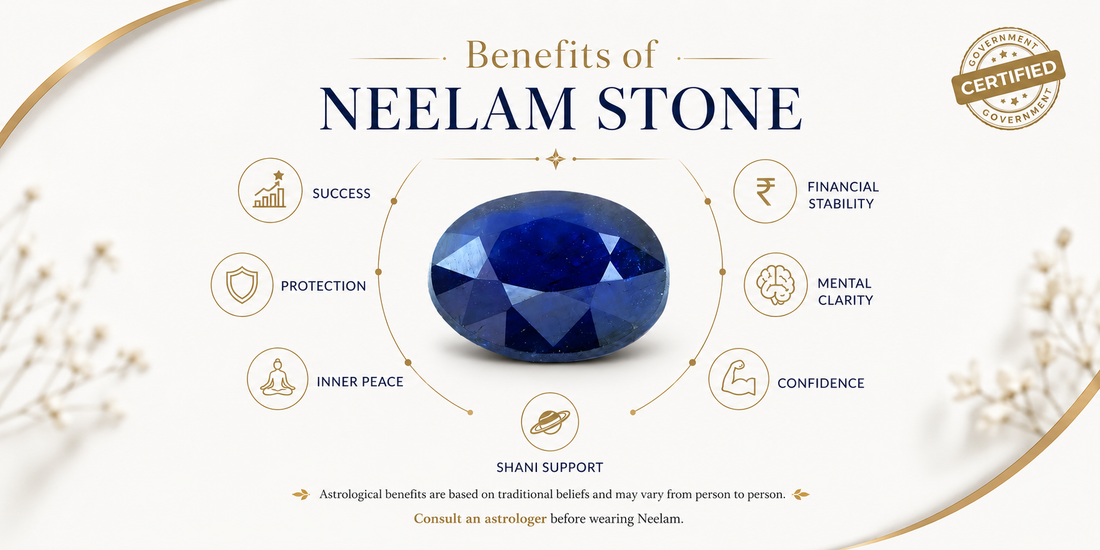 What Are the Benefits of Neelam Stone? How to Wear It for Best Results