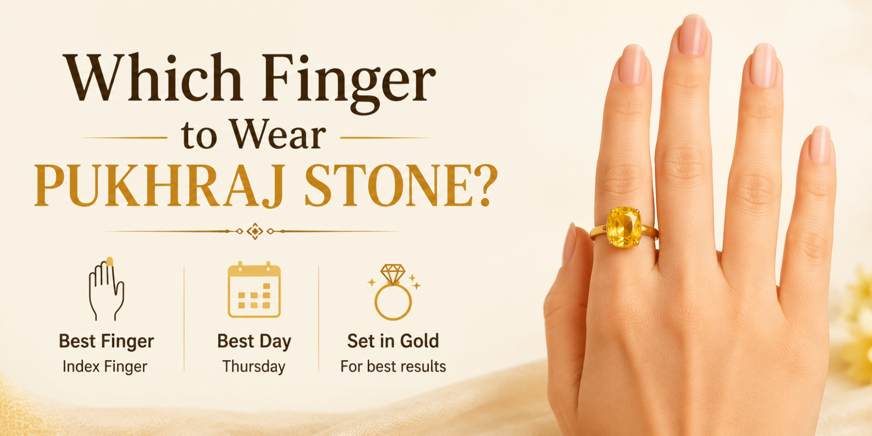 Which Finger to Wear Pukhraj Stone