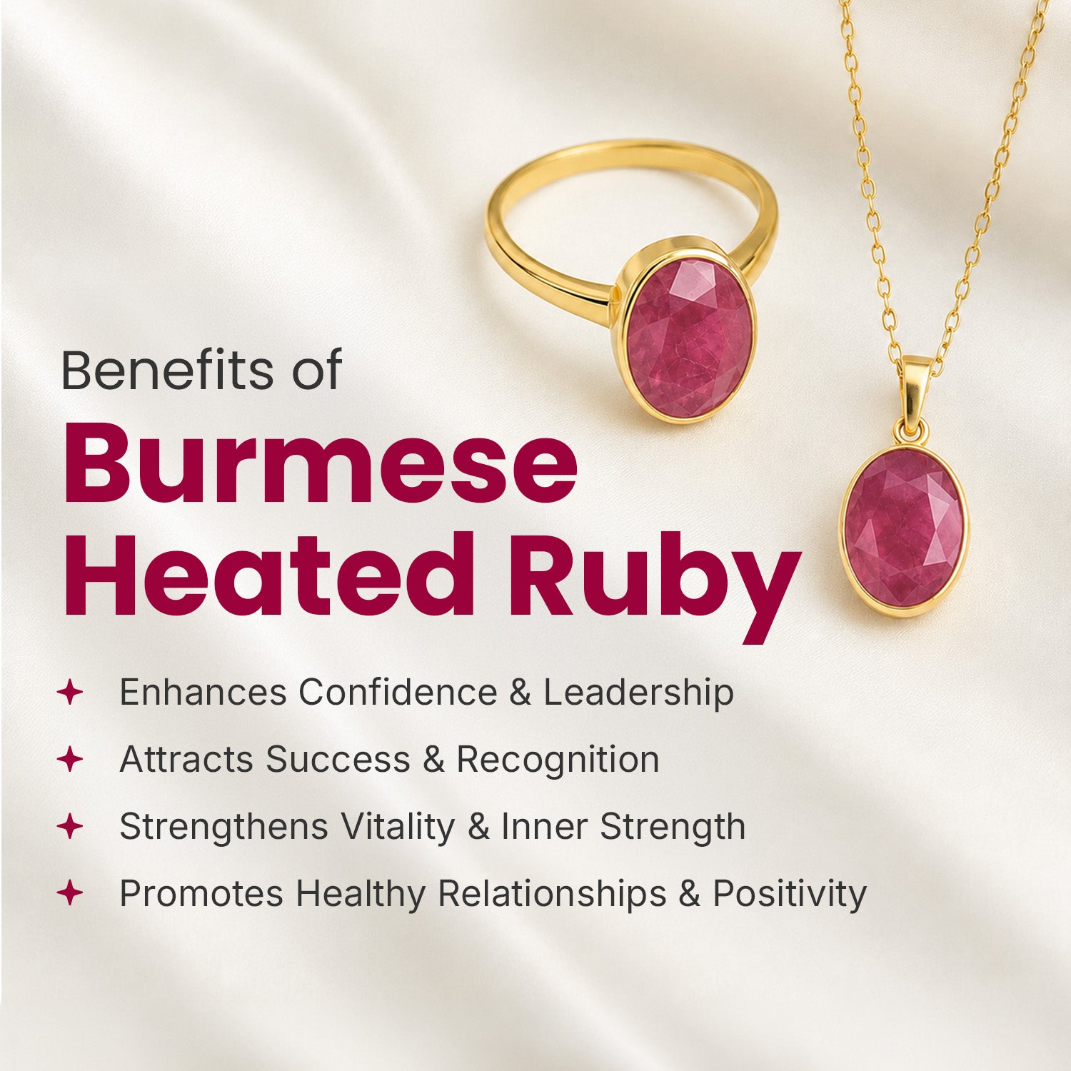 Burmese Heated Ruby