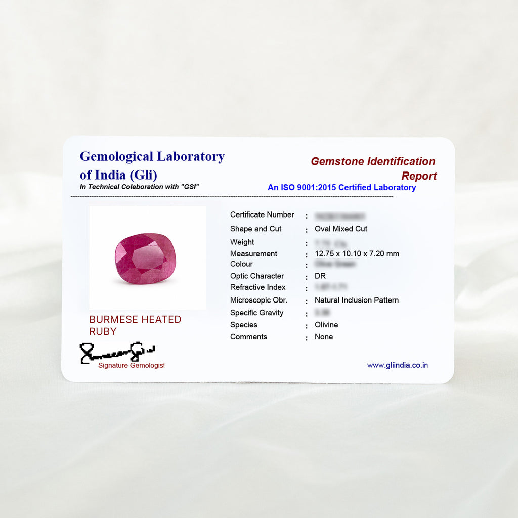 Burmese Heated Ruby