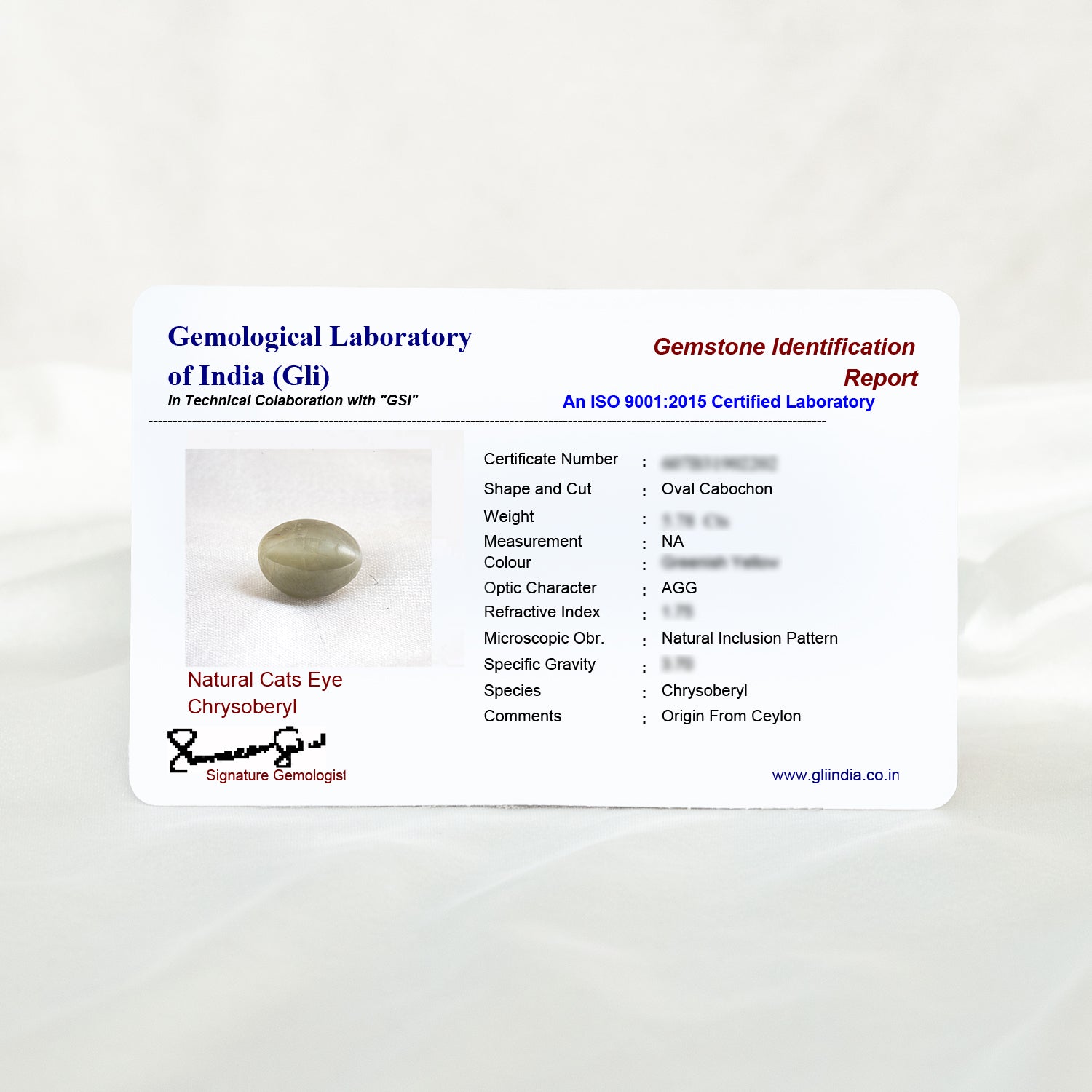 Ceylon Cat's Eye